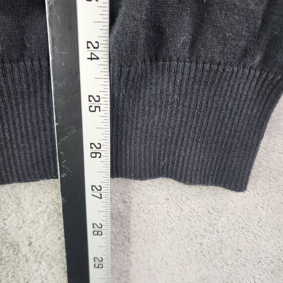 Mens Black Old Navy Sweater V-Neck Long Sleeve 100% Cotton Size L - Picture 10 of 11